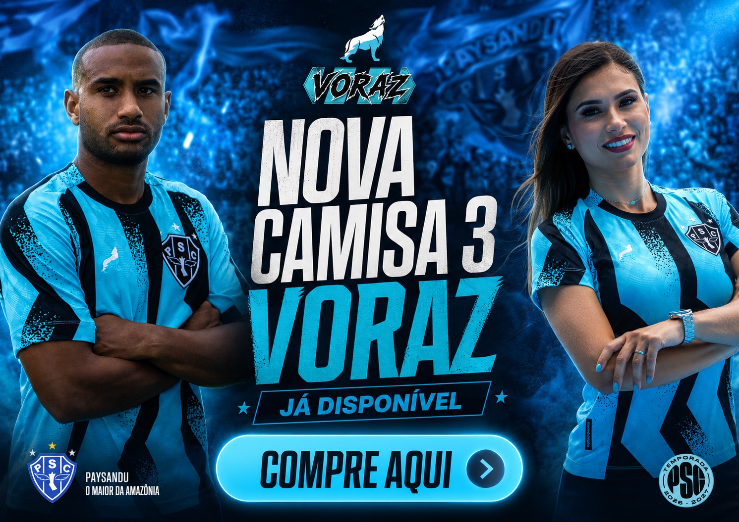 Nova Camisa 3 Voraz — Já disponível. Compre aqui.